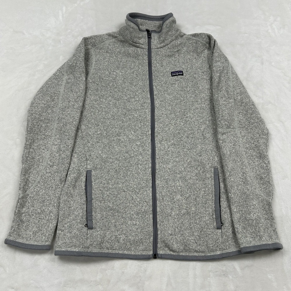 Patagonia Better Sweater Jacket Womens M Gray Full Zip Fleece Knit Coat